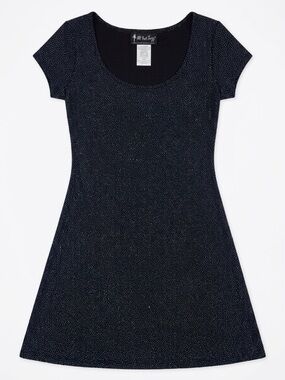 All That Jazz Navy Sparkle Fit-and-Flare Girls Dress